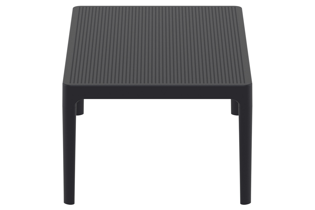 Table basse design int�rieur / ext�rieur noir OSKOL