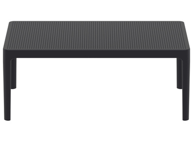 Table basse design int&eacute;rieur / ext&eacute;rieur noir OSKOL