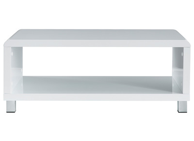 Table basse design laqu&eacute;e blanche ROXY