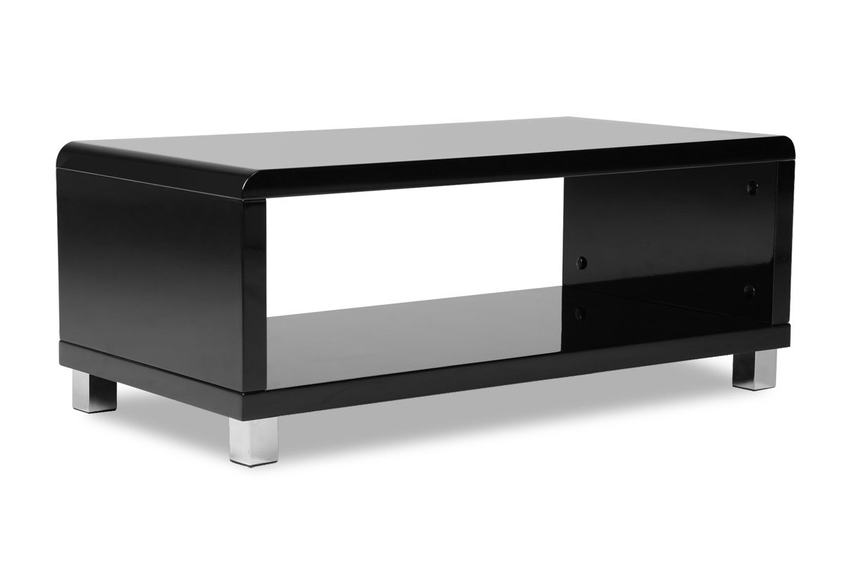 Table basse design laque noire ROXY