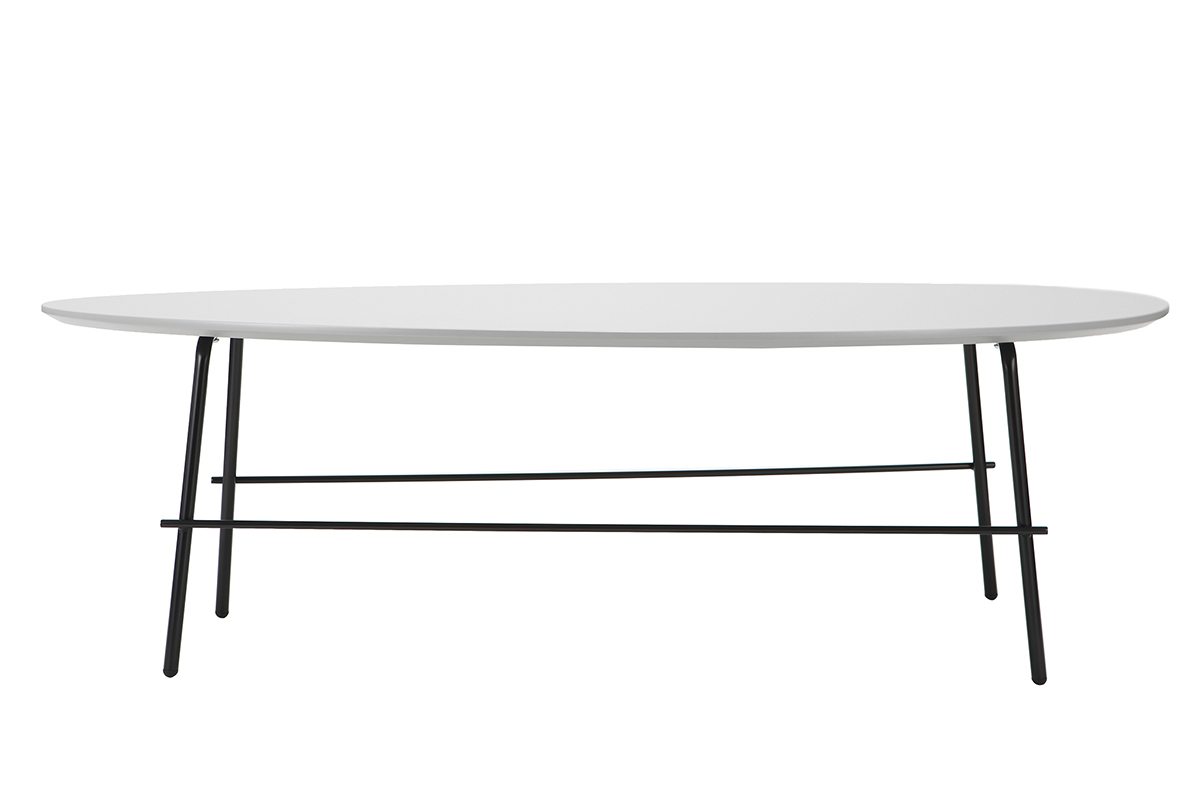 Table basse design m�tal gris L131 BLOOM