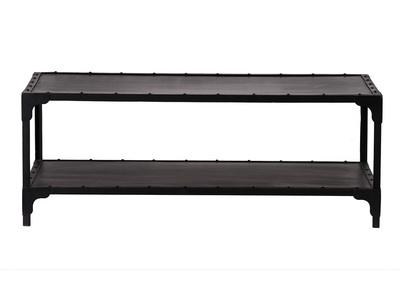 Table basse design m&eacute;tal noir 120 cm FACTORY