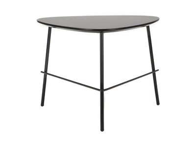 Table basse design m&eacute;tal noir 60cm BLOOM