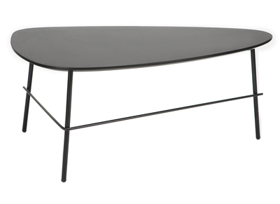 Table basse design m&eacute;tal noir 93 cm BLOOM