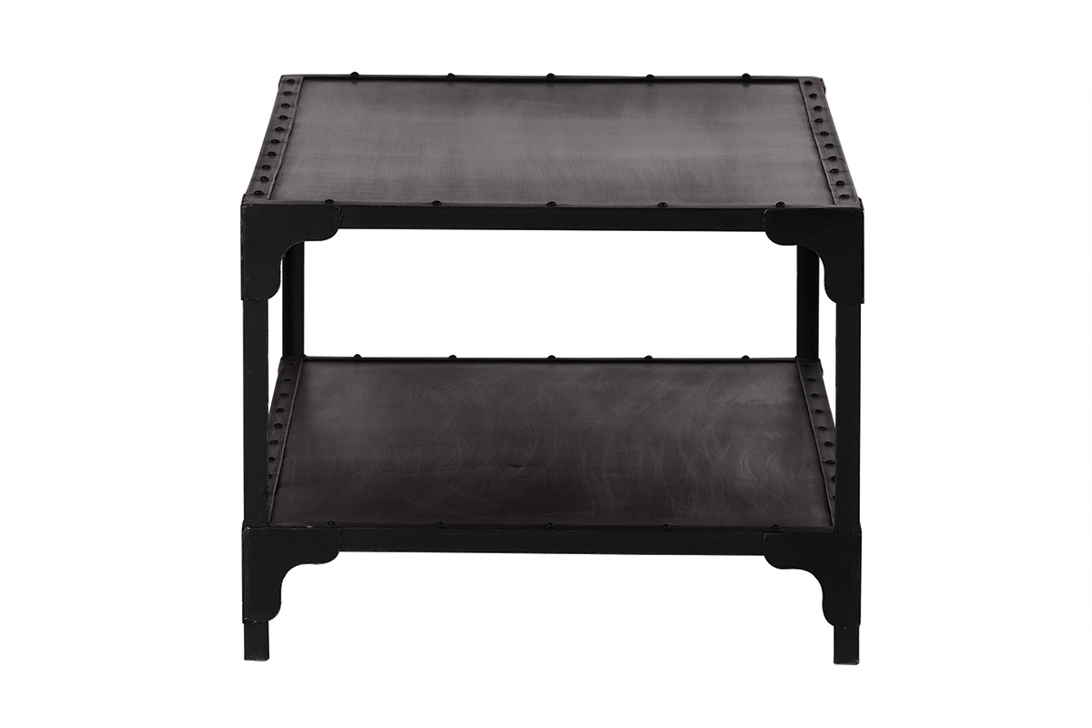 Table basse design m�tal noir L120 cm FACTORY