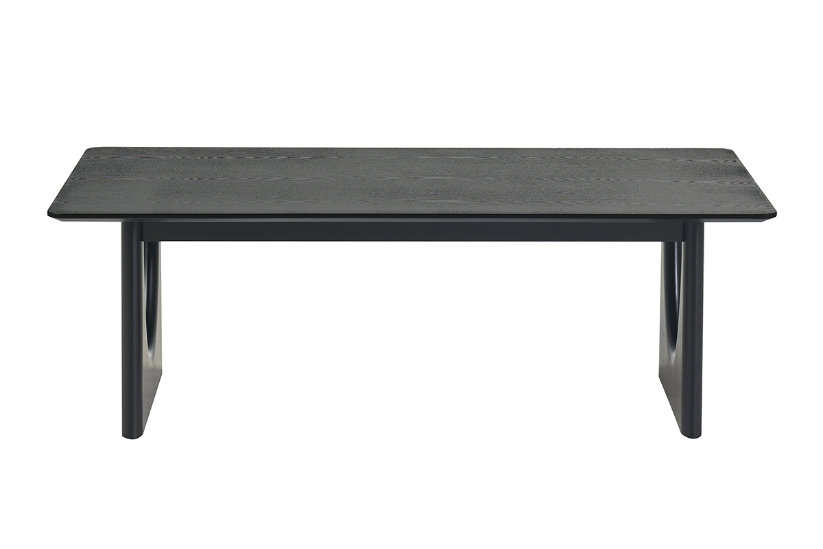 Table basse design rectangulaire noir L120 cm KUALA