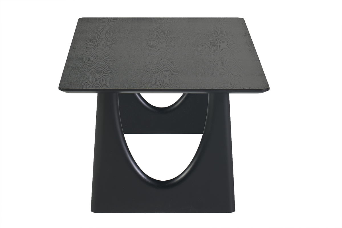 Table basse design rectangulaire noir L120 cm KUALA