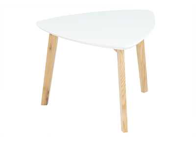 Table basse design triangle blanc SARA