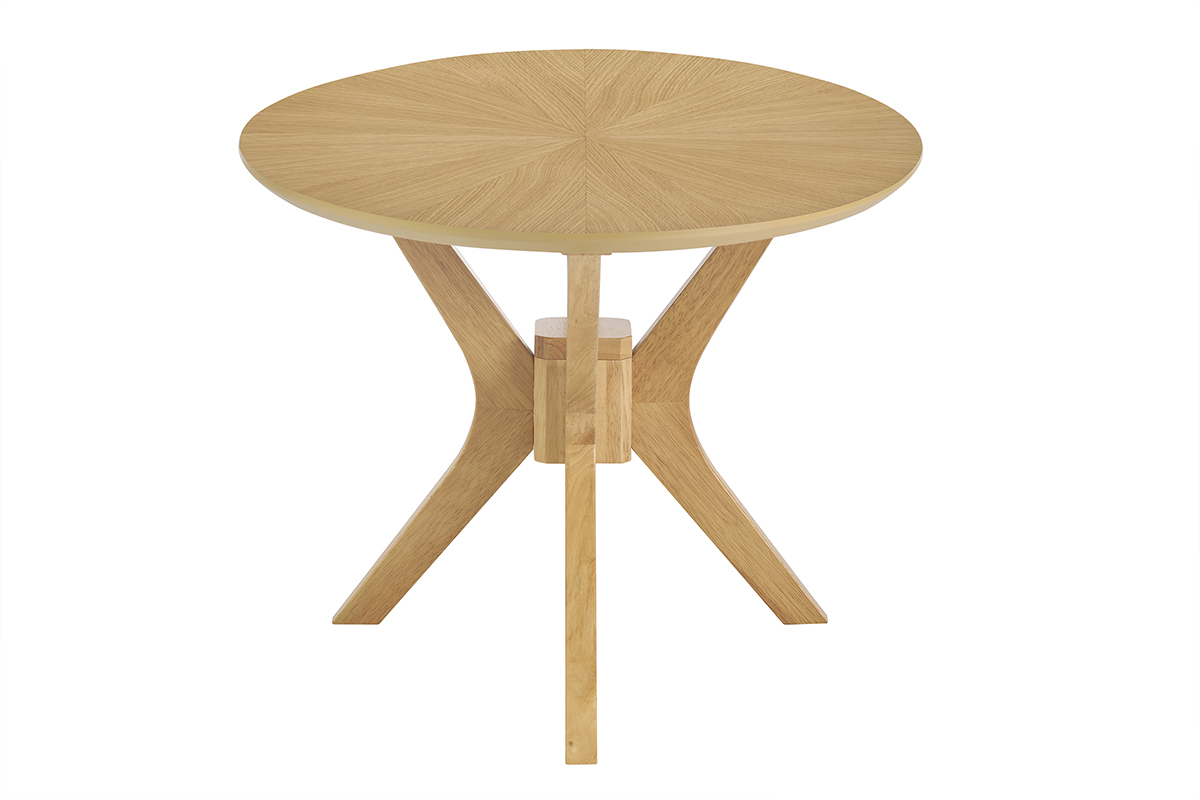 Table basse ovale bois clair chne L90 cm DIELLI