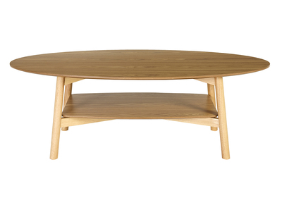 Table basse ovale en bois clair L120 cm HANAE