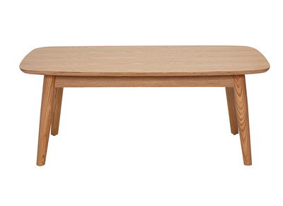 Table basse rectangulaire bois clair fr&ecirc;ne L100 cm NORDECO