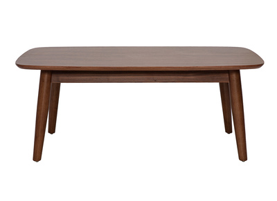 Table basse rectangulaire bois fonc&eacute; noyer L100 cm NORDECO