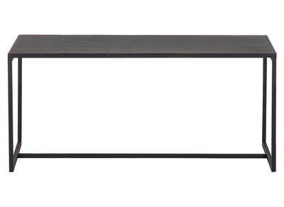 Table basse rectangulaire design métal noir L100 cm KARL