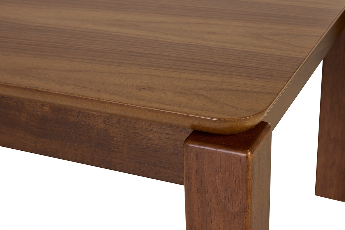 Table basse rectangulaire en bois fonc� noyer L120 cm RAYA