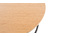 Table basse ronde bois et m&eacute;tal noir D80 x H30 cm LACE