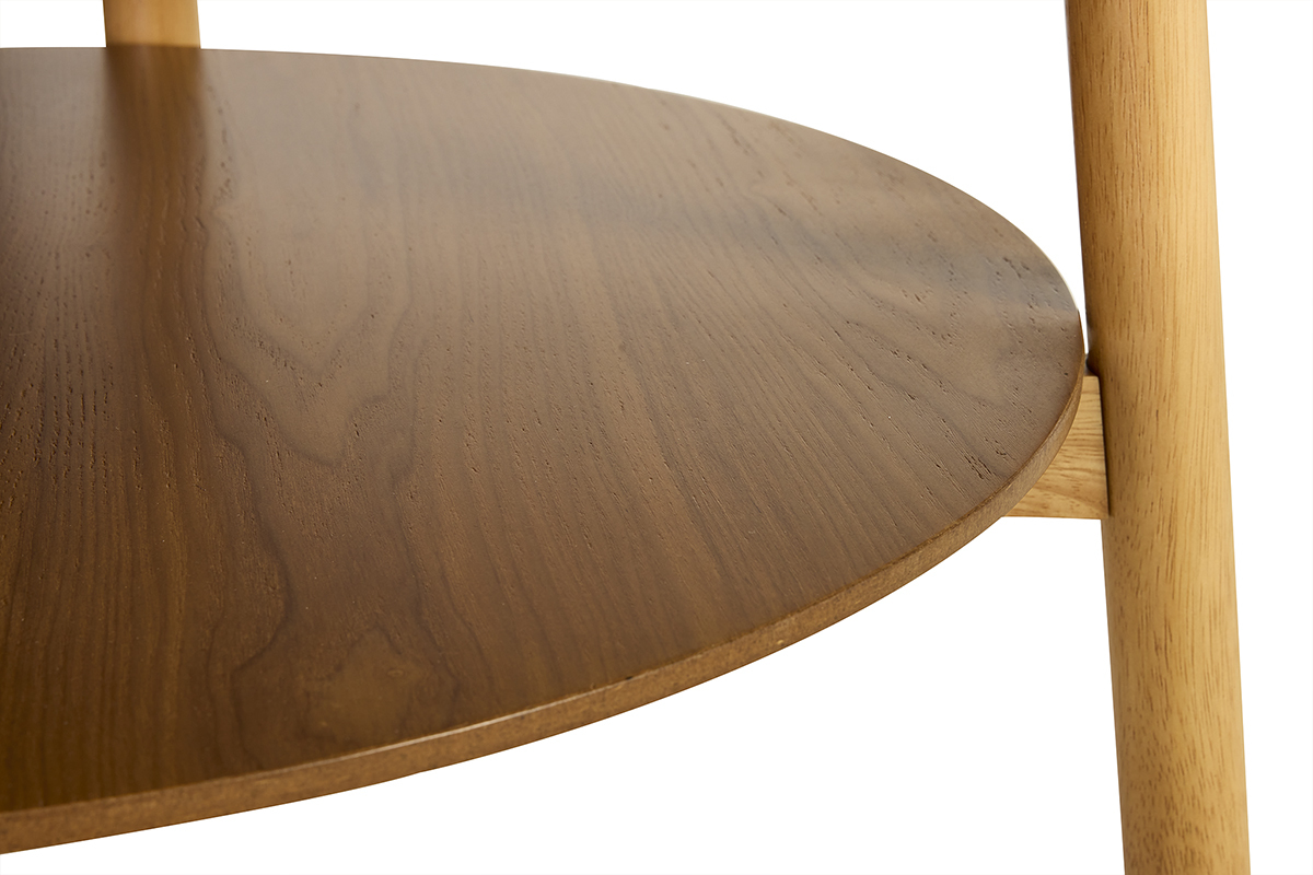 Table basse ronde en bois clair D80 cm MALVA