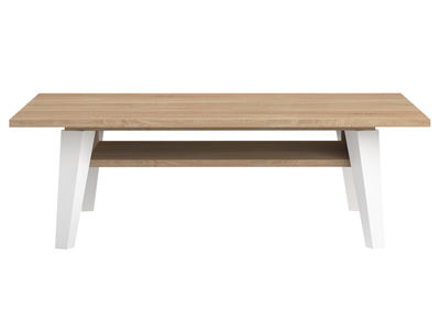 Table basse scandinave bois et blanc ORIGAMI