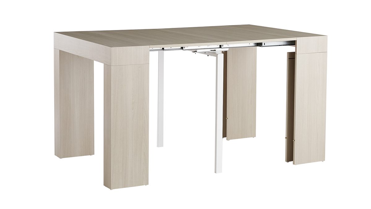 Table console extensible design finition chne L46-291 cm COMO
