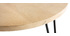 Table d'appoint ronde manguier massif et métal L60 x H45 cm VIBES