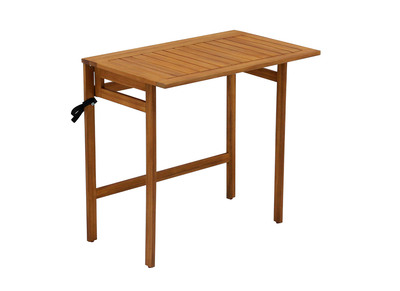 Table de balcon pliante en bois massif L80 cm CARMEN