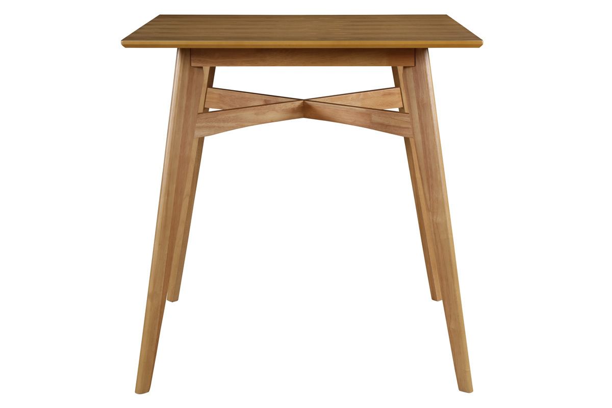 Table de bar carr�e bois clair LEENA