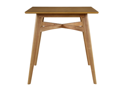 Table de bar carrée bois clair LEENA - Table de bar carrée bois clair LEENA