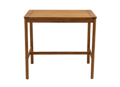 Table de bar de jardin rectangulaire en bois massif L120 cm AKIS