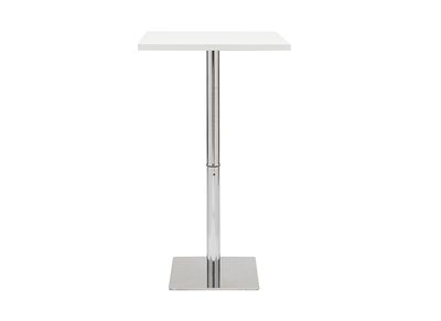 Table de bar design carrée blanche L60 cm JACK
