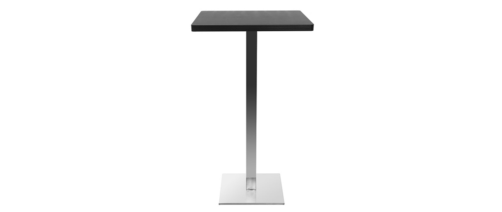 Table de bar design carr�e noire JORY