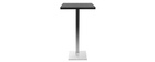 Table de bar design carr&eacute;e noire JORY