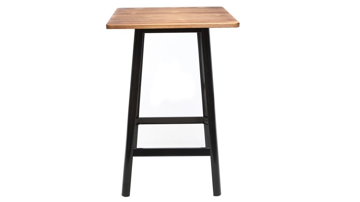 Table de bar design noire L70 cm JONES