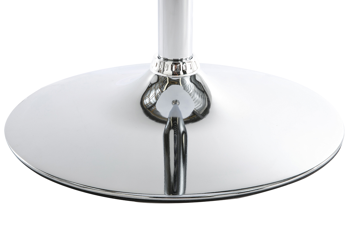 Table de bar design ronde blanche JAMES