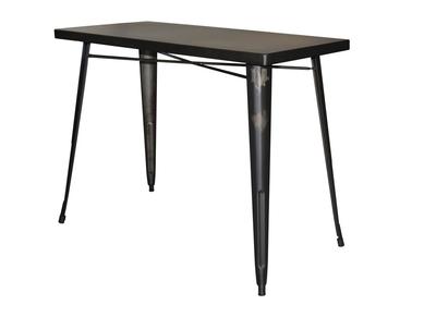 Table de bar industrielle en acier L120 cm DARK