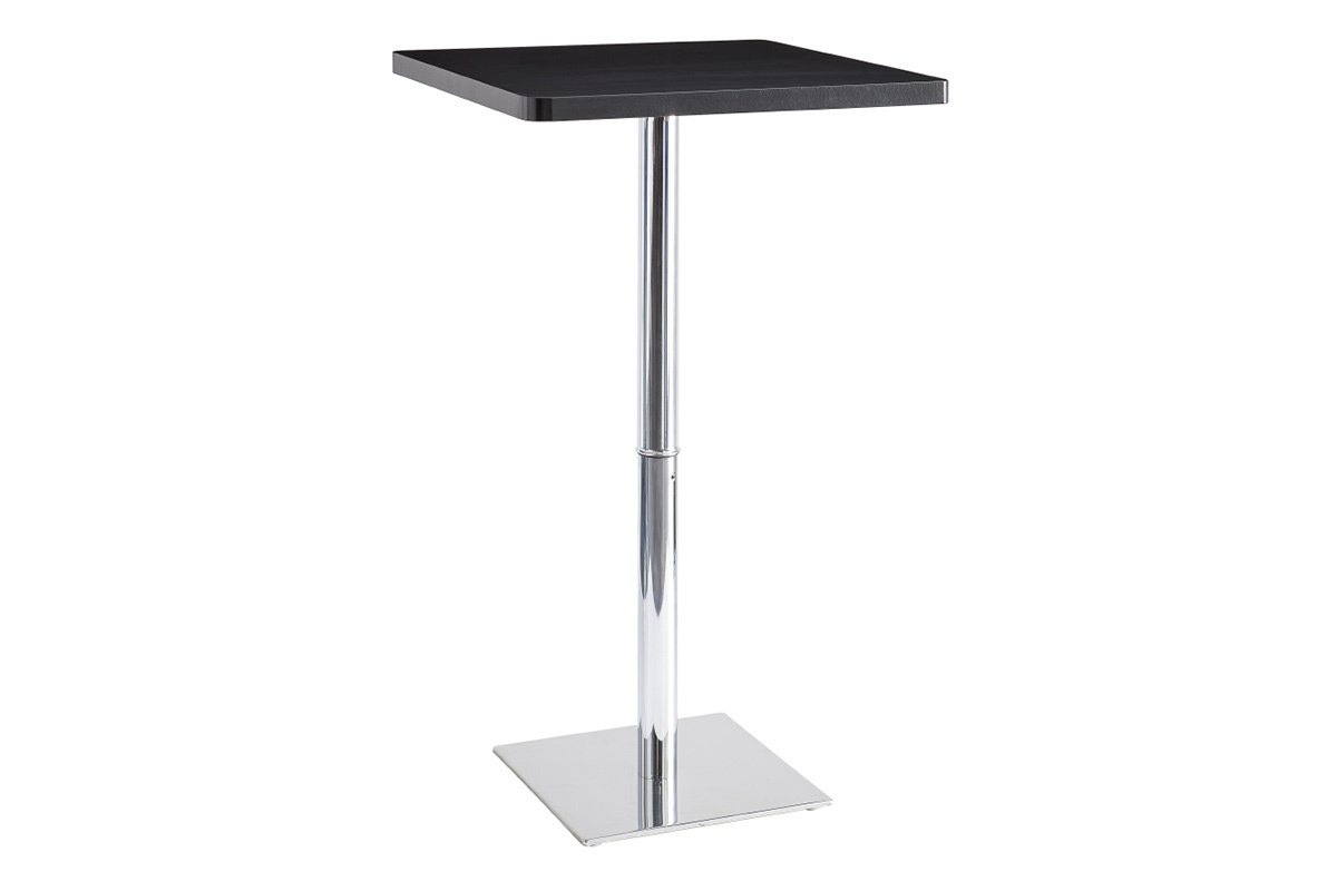 Table de bar noire carr�e JACK