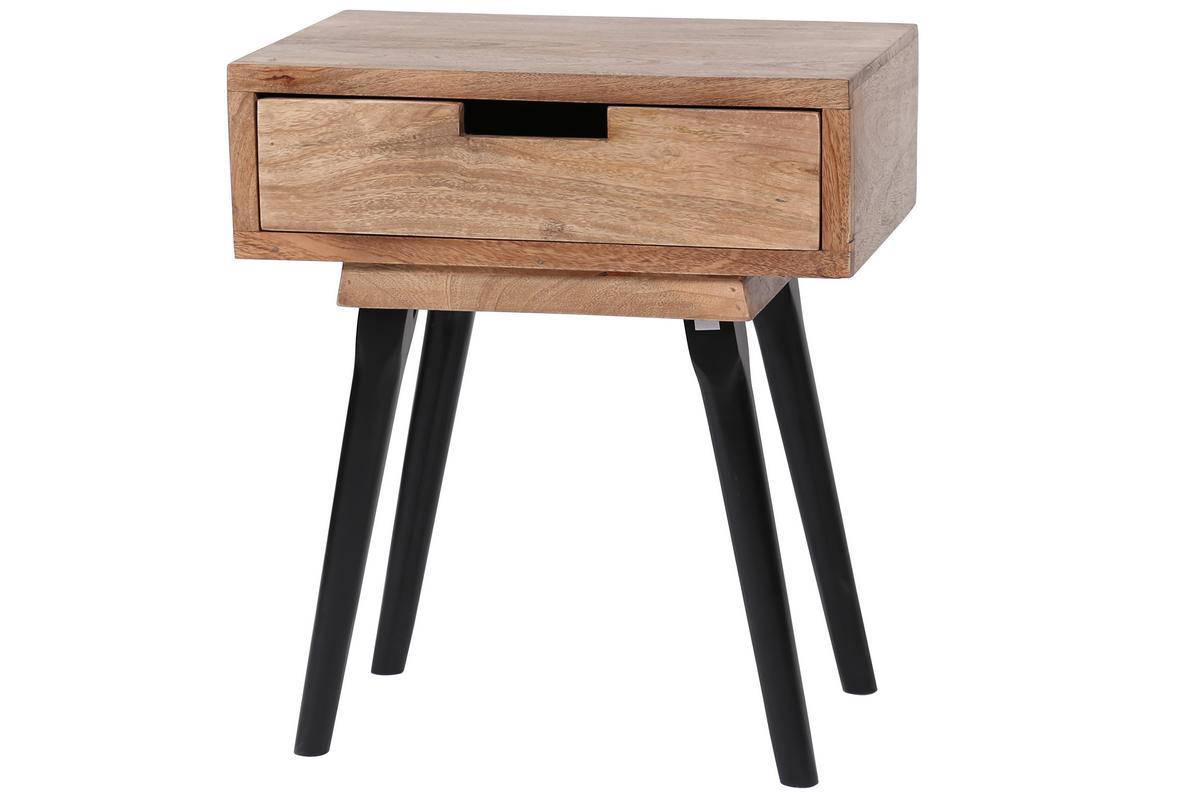 Table de chevet 1 tiroir en manguier PENJA