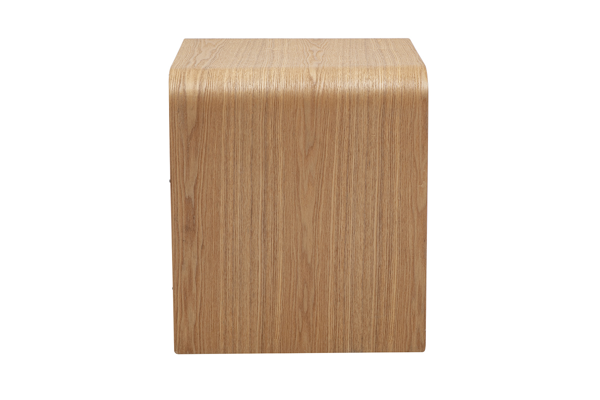 Table de chevet avec tiroir en bois clair fr�ne KYLIA