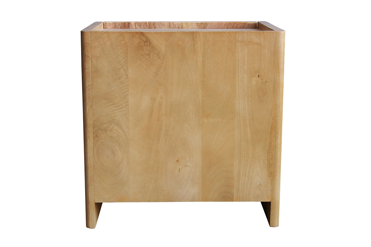 Table de chevet avec tiroir en bois manguier massif NEREA