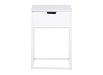 Table de chevet design avec tiroir blanche MITRAA