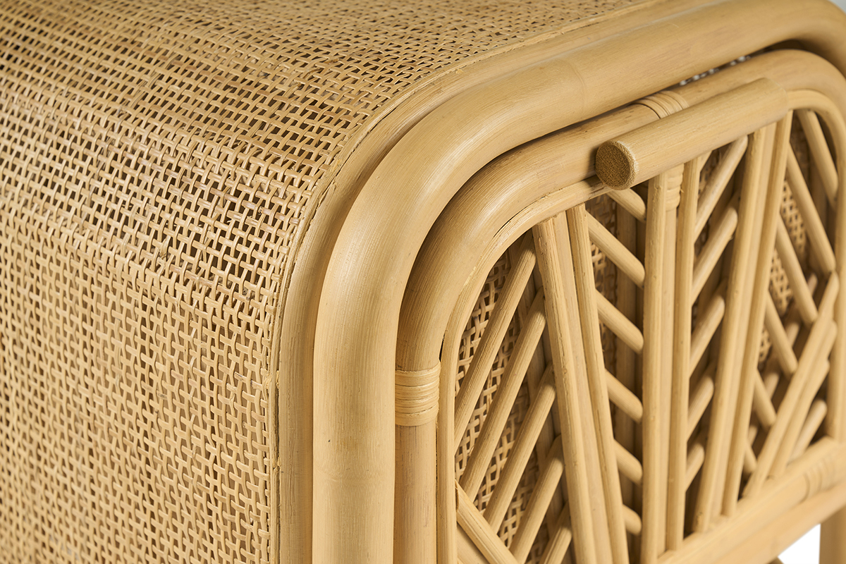 Table de chevet en rotin GALON