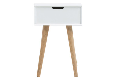 Table de chevet scandinave bois et blanc SNOOP