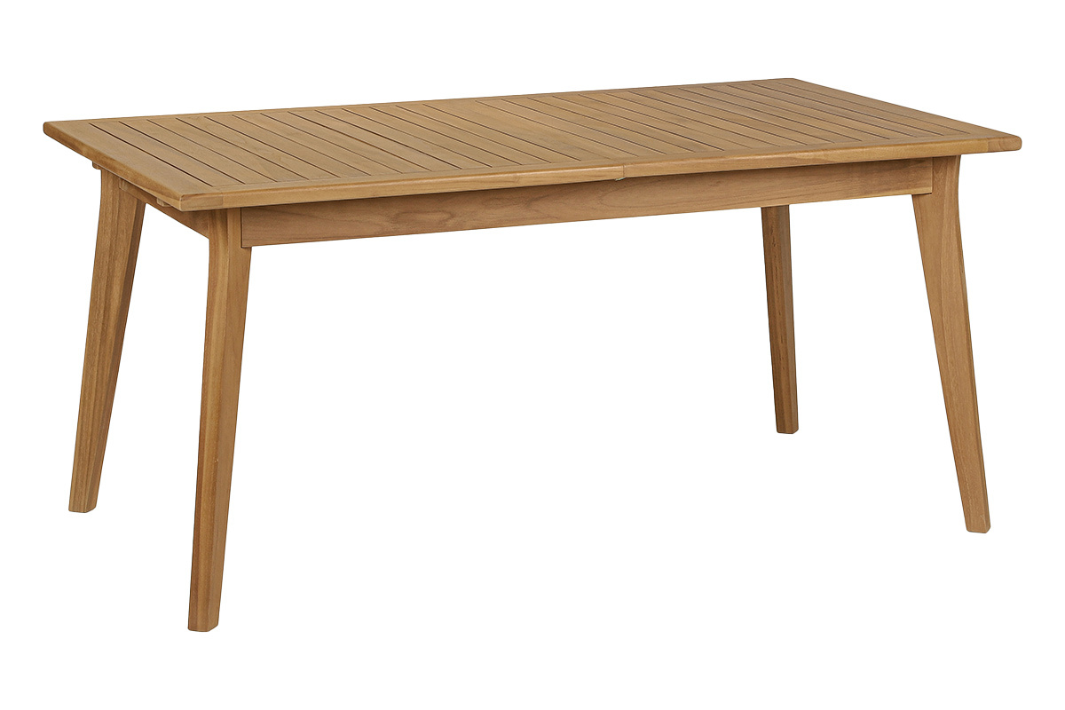 Table de jardin extensible en bois teck massif L160-210 cm LOMBOK
