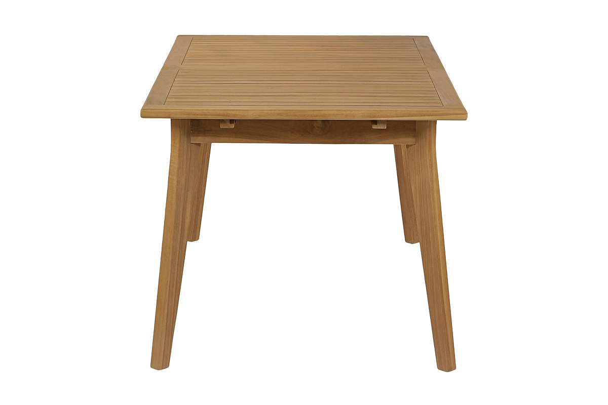 Table de jardin extensible en bois teck massif L160-210 cm LOMBOK