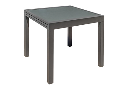 Table de jardin extensible gris anthracite L90-180 cm PORTOFINO