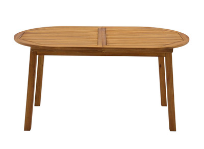 Table de jardin extensible rallonges intégrées en bois massif L160-210 cm MAYEL