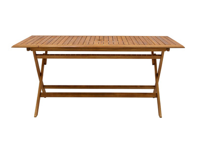 Table de jardin pliante rectangulaire en bois massif L170 cm SANTIAGO