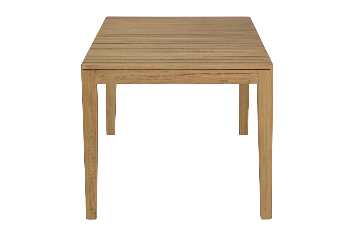Table de jardin rectangulaire en bois teck massif L160 cm UBUD