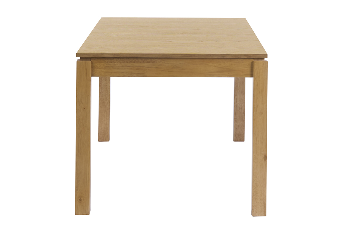 Table extensible avec rallonges int�gr�es en bois clair ch�ne L170-230 cm SYLVA