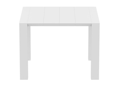 Table extensible d'ext&eacute;rieur blanche L100-140 cm PRIMAVERA