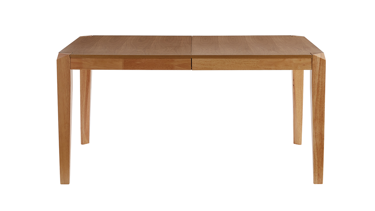 Table extensible rallonges intgres rectangulaire en bois clair L150-180 cm BOLLY