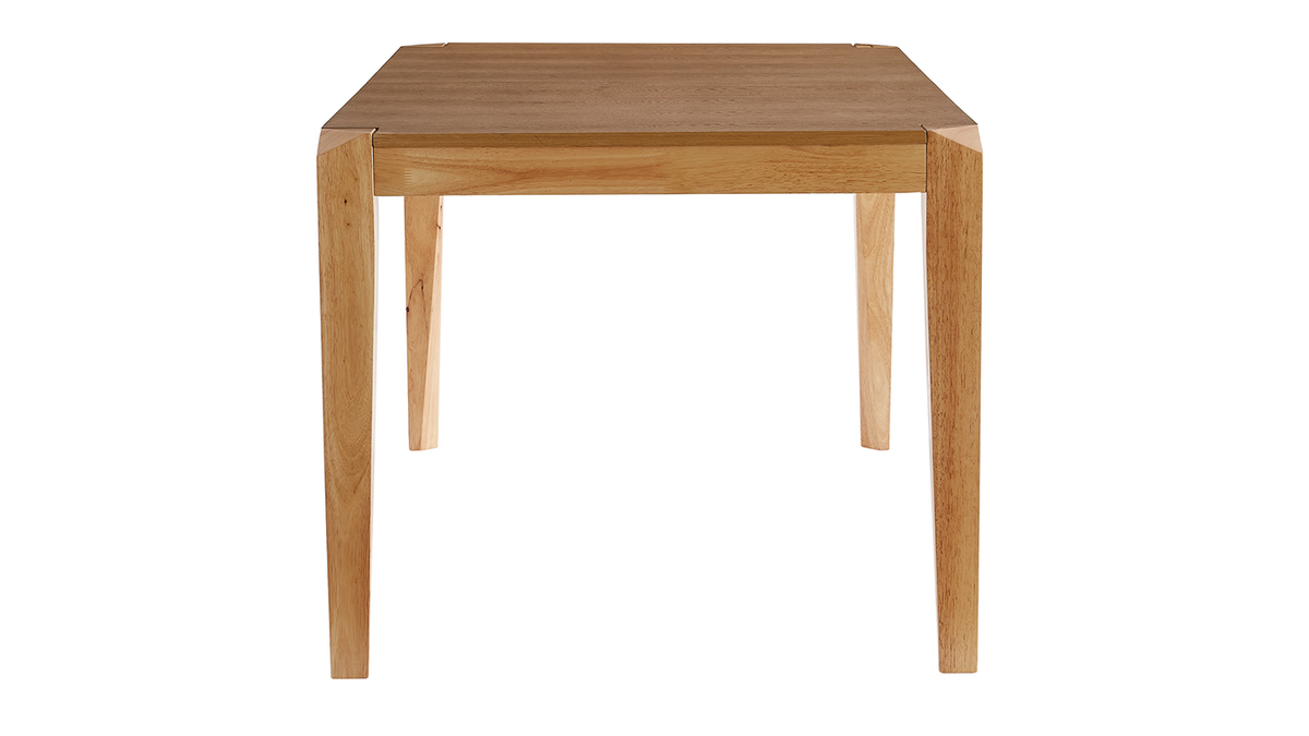 Table extensible rallonges intgres rectangulaire en bois clair L150-180 cm BOLLY